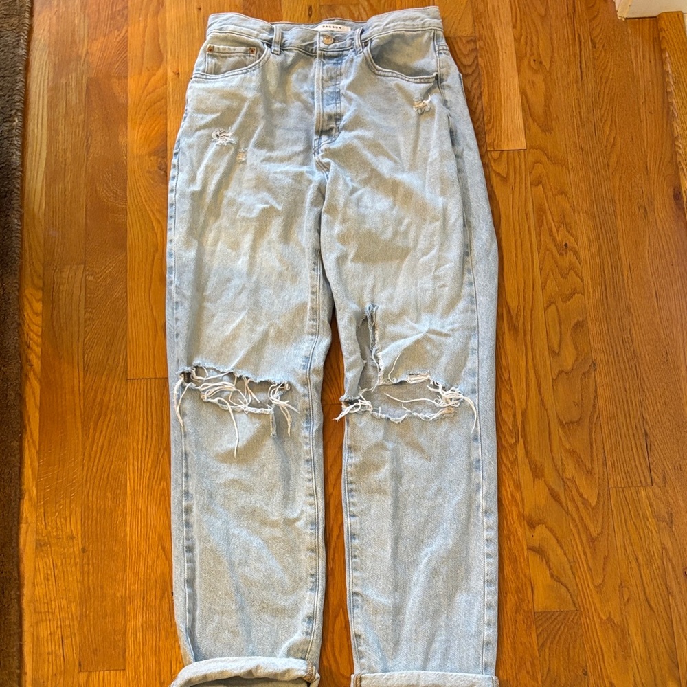 PacSun Light Blue Distressed Dad Jeans size 27 Used
